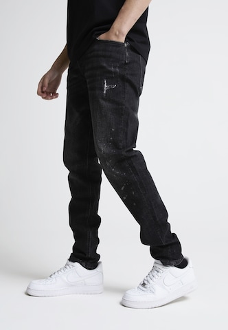 Alessandro Zavetti Slim fit Jeans in Black: front