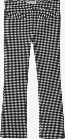 MANGO Boot cut Pants 'Trompy' in Black: front