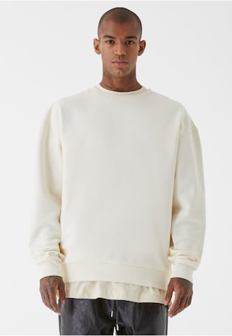 9N1M SENSE Sweatshirt 'Blank' in White: front