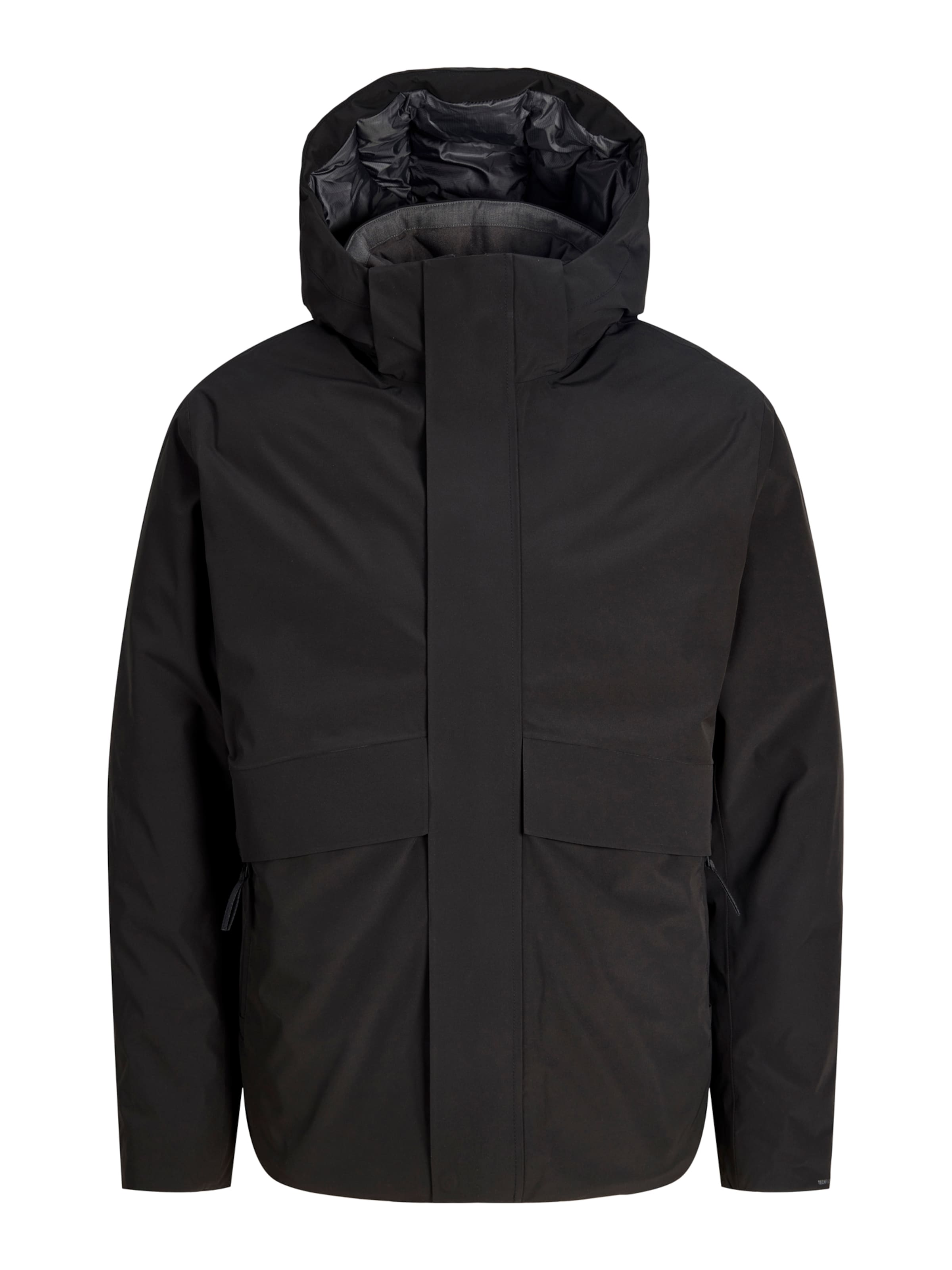 Veste fonctionnelle 'JPRBLAMoon' JACK & JONES en noir : devant