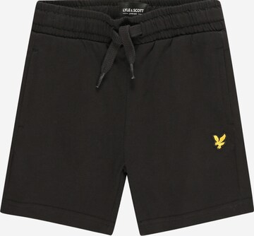 Lyle & Scott Normální Kalhoty – černá: přední strana