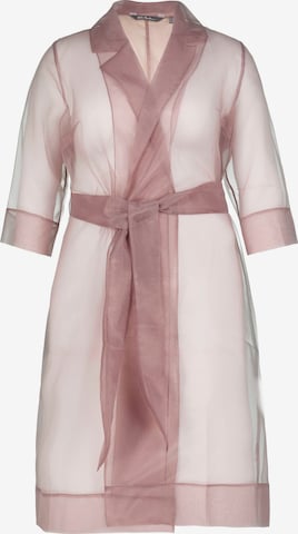 Ulla Popken Summer Coat in Pink: front