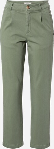 GARCIA Normální Kalhoty se sklady v pase – zelená: přední strana