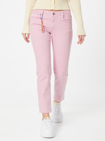 Goldgarn Jeans 'ROSENGARTEN' in Roze: voorkant