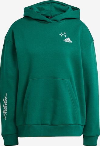 ADIDAS SPORTSWEAR Sportovní mikina 'Scribble Embroidery Fleece' – zelená: přední strana