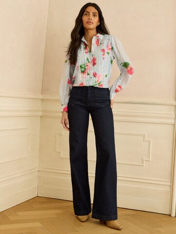 love & roses Blouse in Blauw