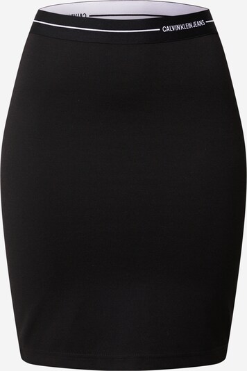 Fustă Calvin Klein Jeans pe negru / alb, Vizualizare produs