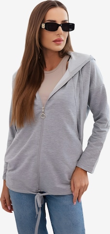 Lumera Bluza rozpinana w kolorze szary: przód