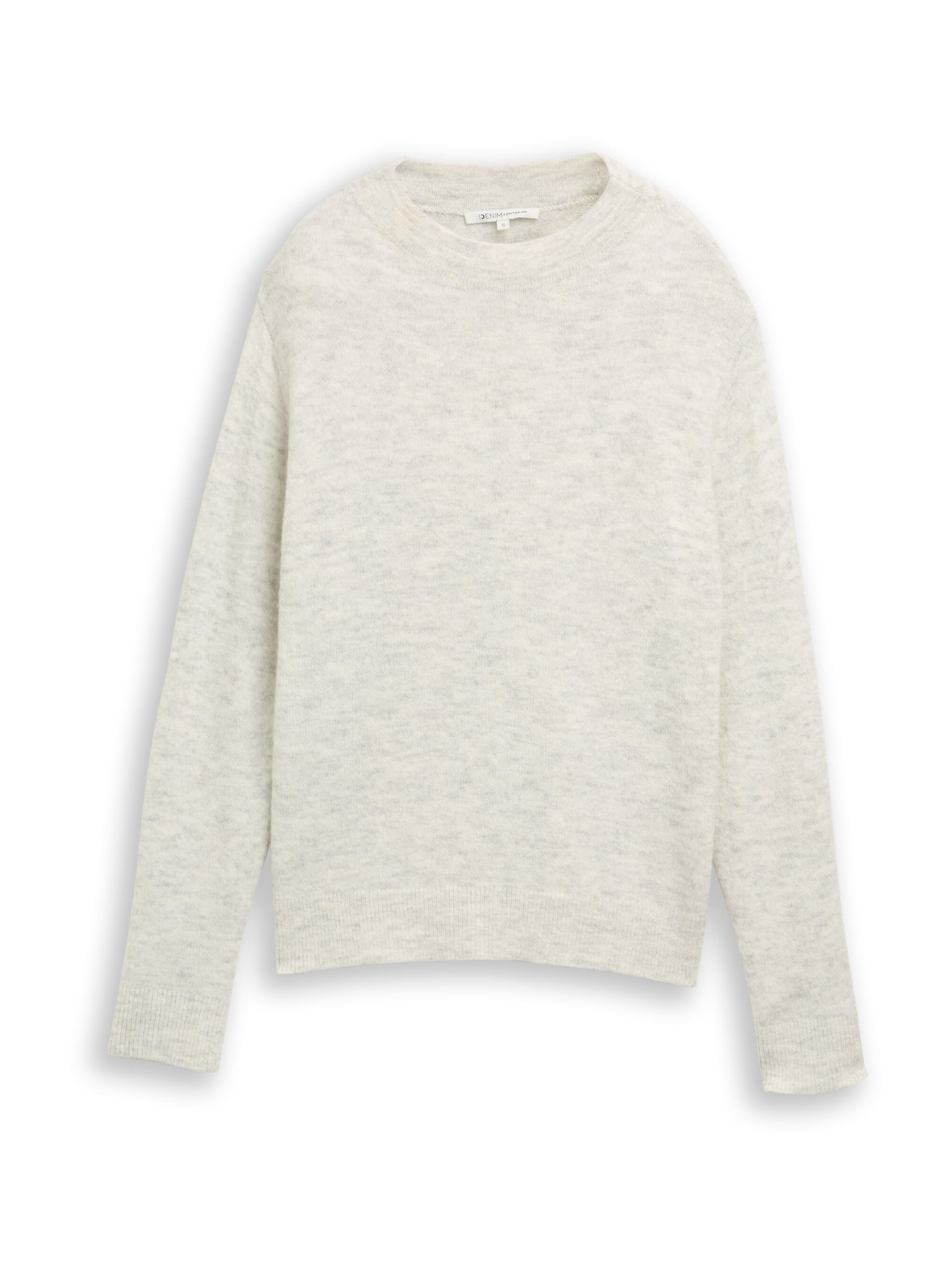 Pull-over TOM TAILOR DENIM en beige : devant