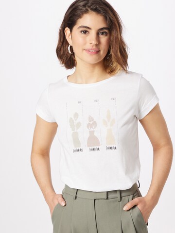 T-shirt Sisley en blanc : devant