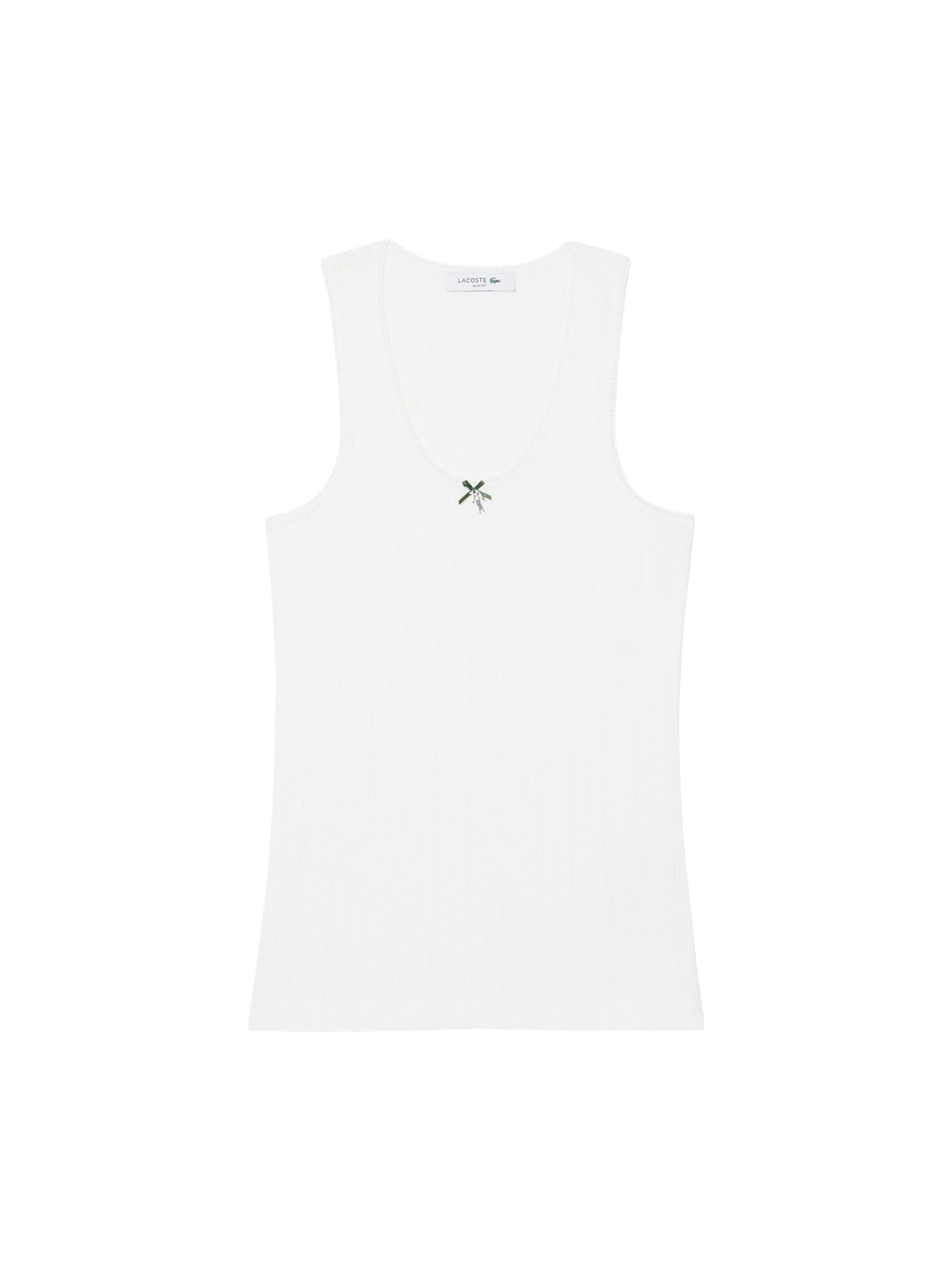 LACOSTE - Camisa em branco: frente