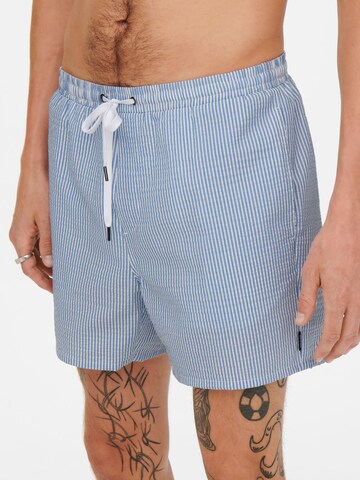 Pantaloncini da bagno 'ONSTED' di Only & Sons in blu