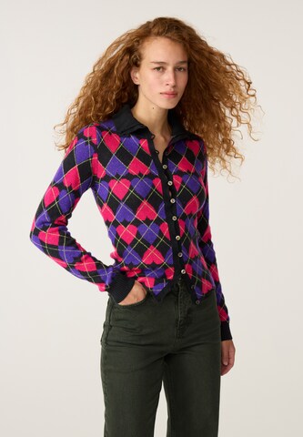 Fabienne Chapot Gebreid vest in Roze: voorkant
