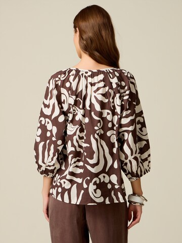 oltre Blouse in Bruin