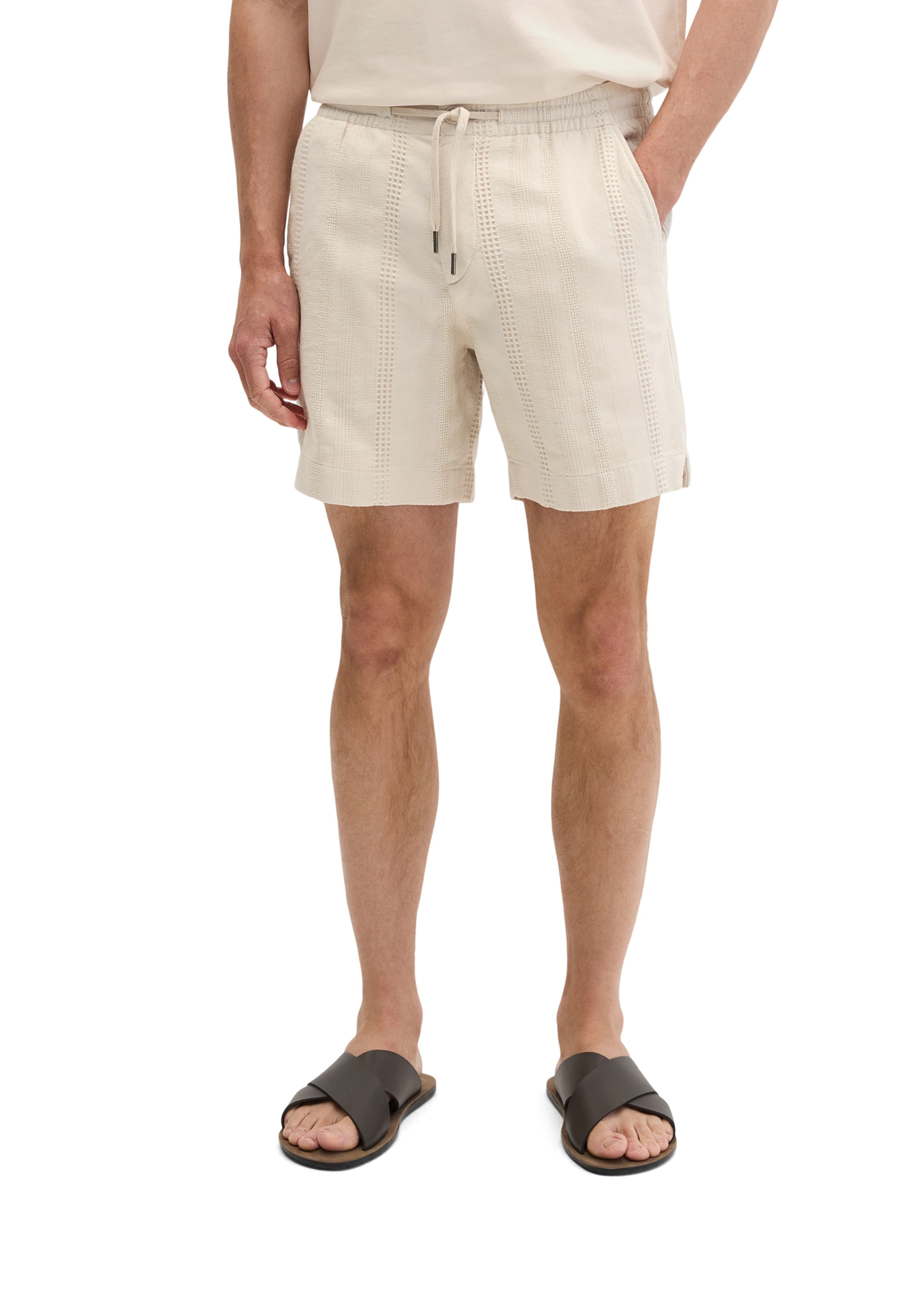 Marc O'Polo Regular Trousers 'Arik' in Beige: front