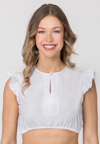 STOCKERPOINT Traditional blouse ' Fiora' in White: front
