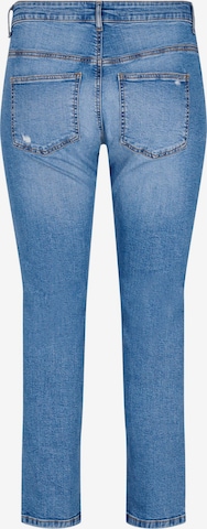 Zizzi Slimfit Jeans 'Emily' in Blauw