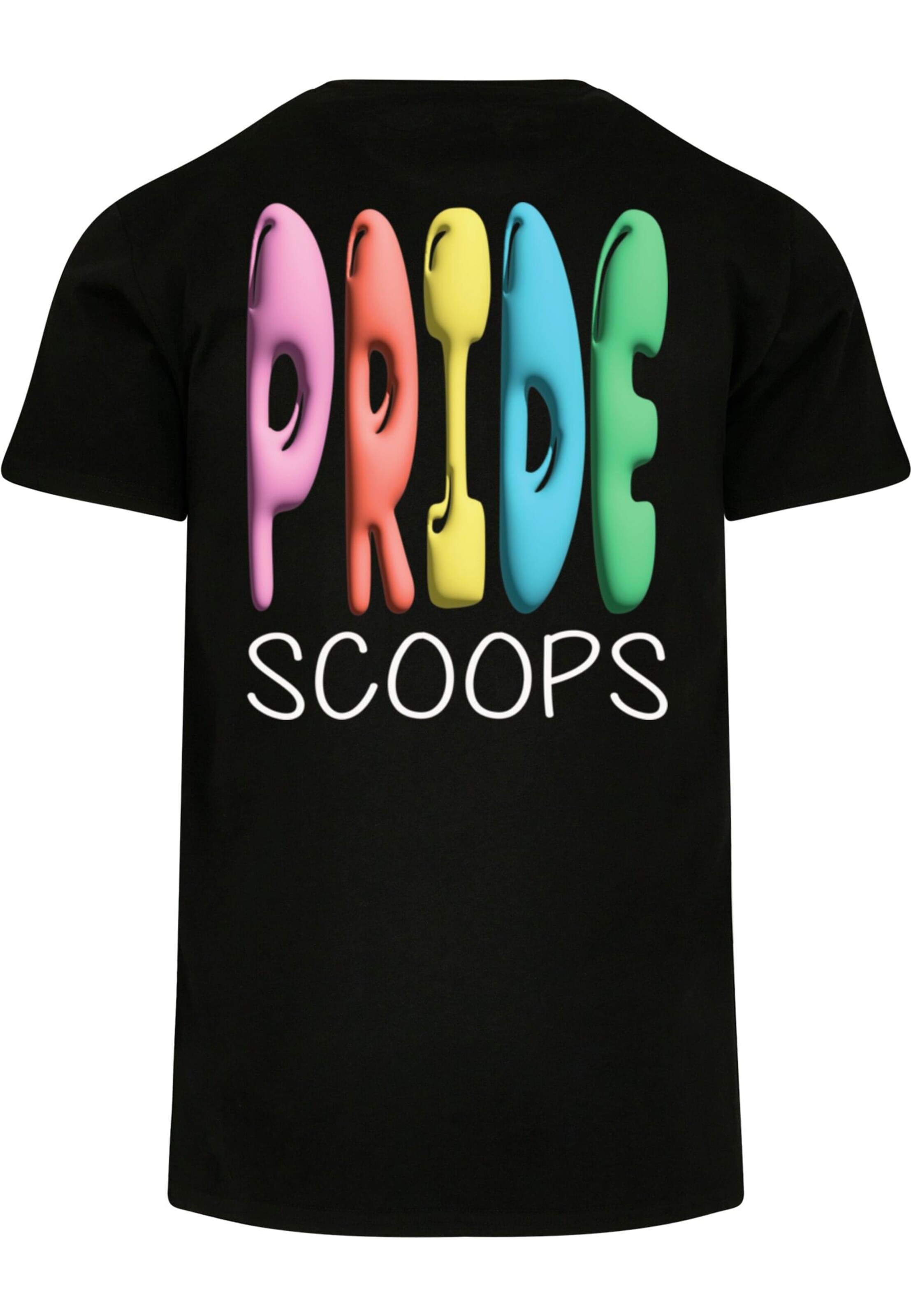 Merchcode T-Shirt 'Pride Scoops' in Schwarz