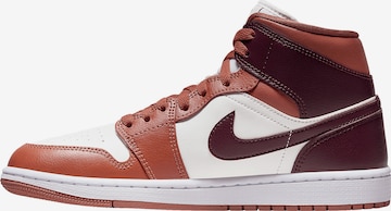 Baskets hautes 'Air Jordan 1' Jordan en marron : devant
