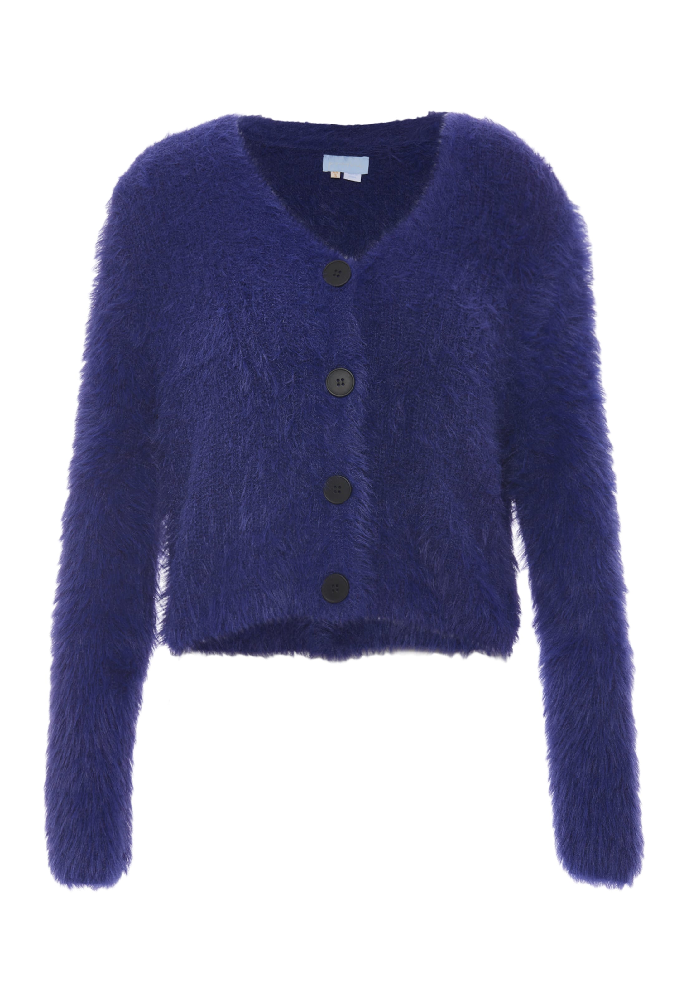 Poomi Strickjacke in Blau: Vorderseite