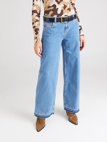 Envii Wide leg Jeans in Blauw: voorkant