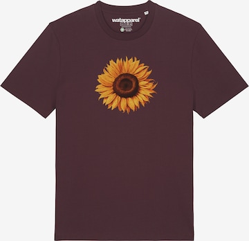 Watapparel Shirt 'Sonnenblume' in Rot: Vorderseite