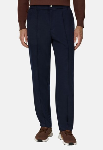Boggi Milano Slim fit Chino Pants in Blue: front