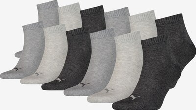 PUMA Socken in grau / anthrazit / greige, Produktansicht