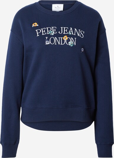 Pepe Jeans Sweat-shirt 'VELLA' en bleu marine / orange / blanc, Vue avec produit