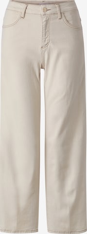 Rich & Royal Wide Leg Jeans i beige: forside