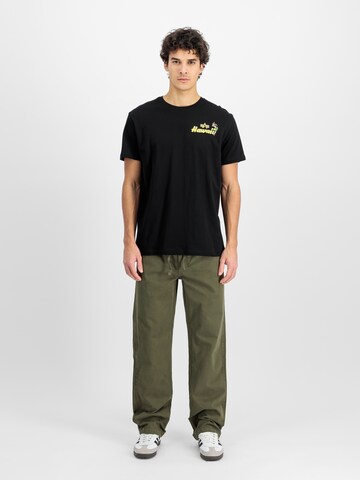 ALPHA INDUSTRIES Футболка 'Pearl Harbor' в Черный