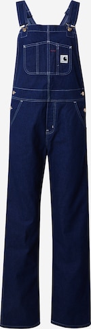 Carhartt WIP Loosefit Tuinbroek jeans in Blauw: voorkant