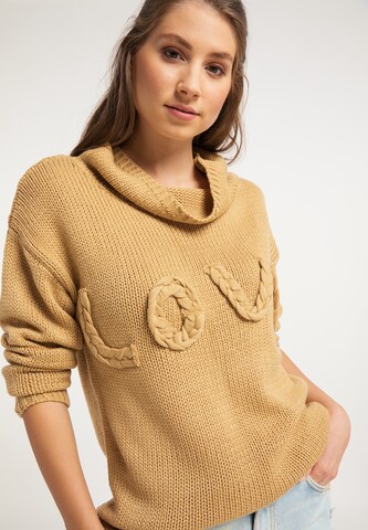 IZIA Oversized Sweater in Brown