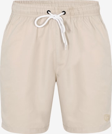 Shorts de bain Jimmy Sanders en beige : devant
