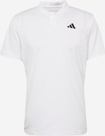 ADIDAS PERFORMANCE Funkcionalna majica 'Club Henley' | bela barva: sprednja stran