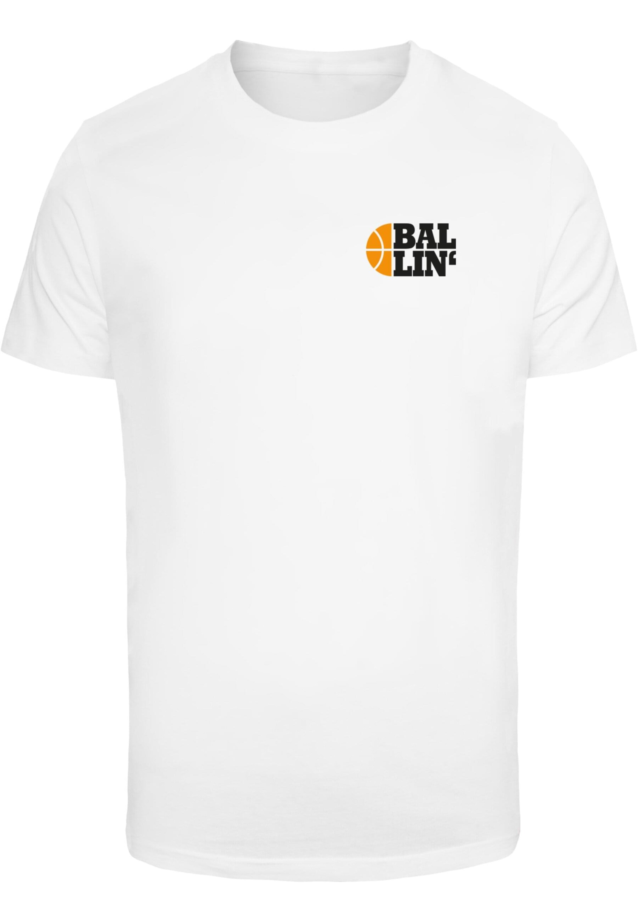 T-Shirt 'Ballin' Mister Tee en blanc : devant