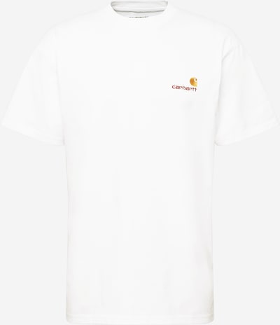 Carhartt WIP T-Shirt 'American' en or / rouge foncé / blanc, Vue avec produit