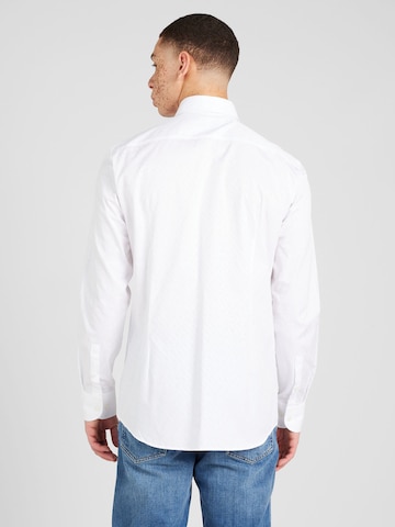 BOSS Slim Fit Skjorte 'HANK' i hvid