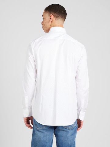 BOSS Black Slim fit Button Up Shirt 'HANK' in White