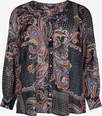 Zizzi Blouse 'Eliv' in Zwart: voorkant