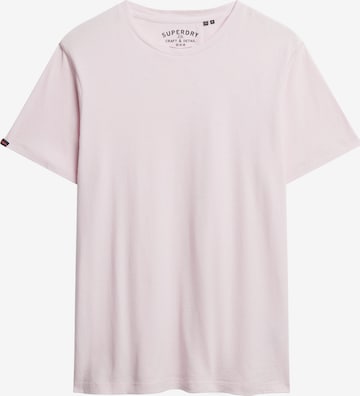 T-Shirt 'Essential' Superdry en rose : devant