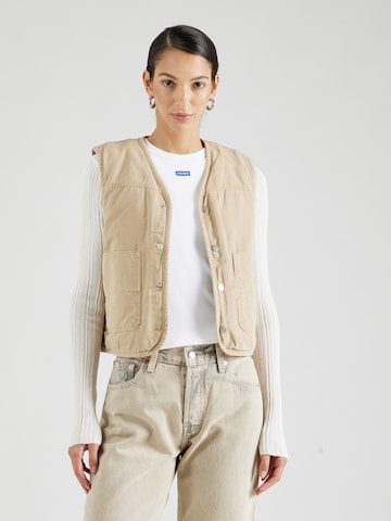 HUGO Bodywarmer 'Anula-1' in Beige: voorkant