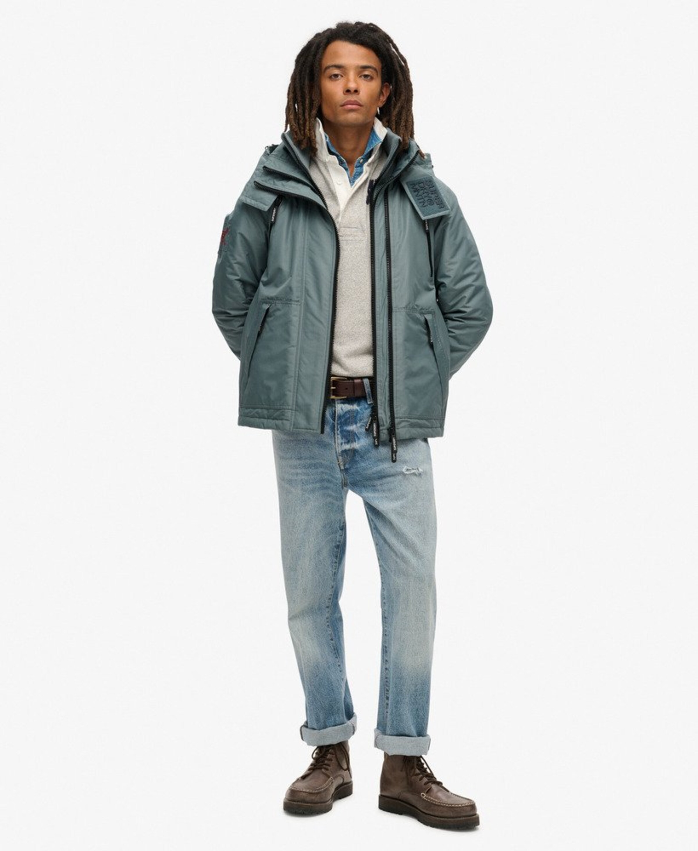 Superdry Tussenjas in Blauw