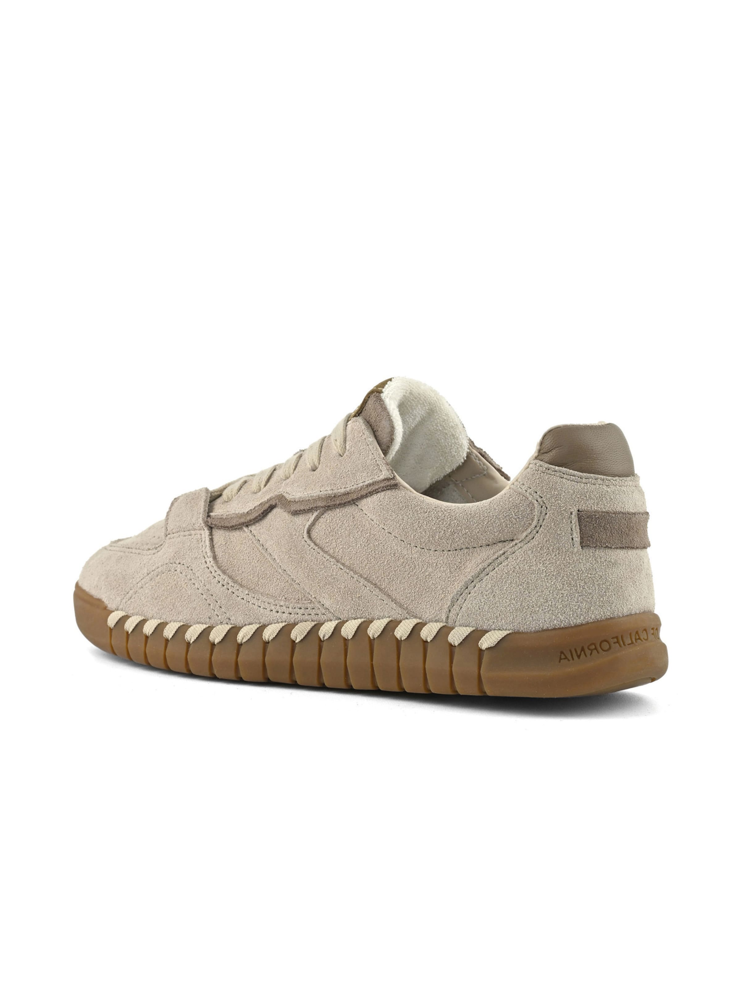 COLORS OF CALIFORNIA - Sapatilhas slip-on ' Cow suede sneaker ' em bege: atrás