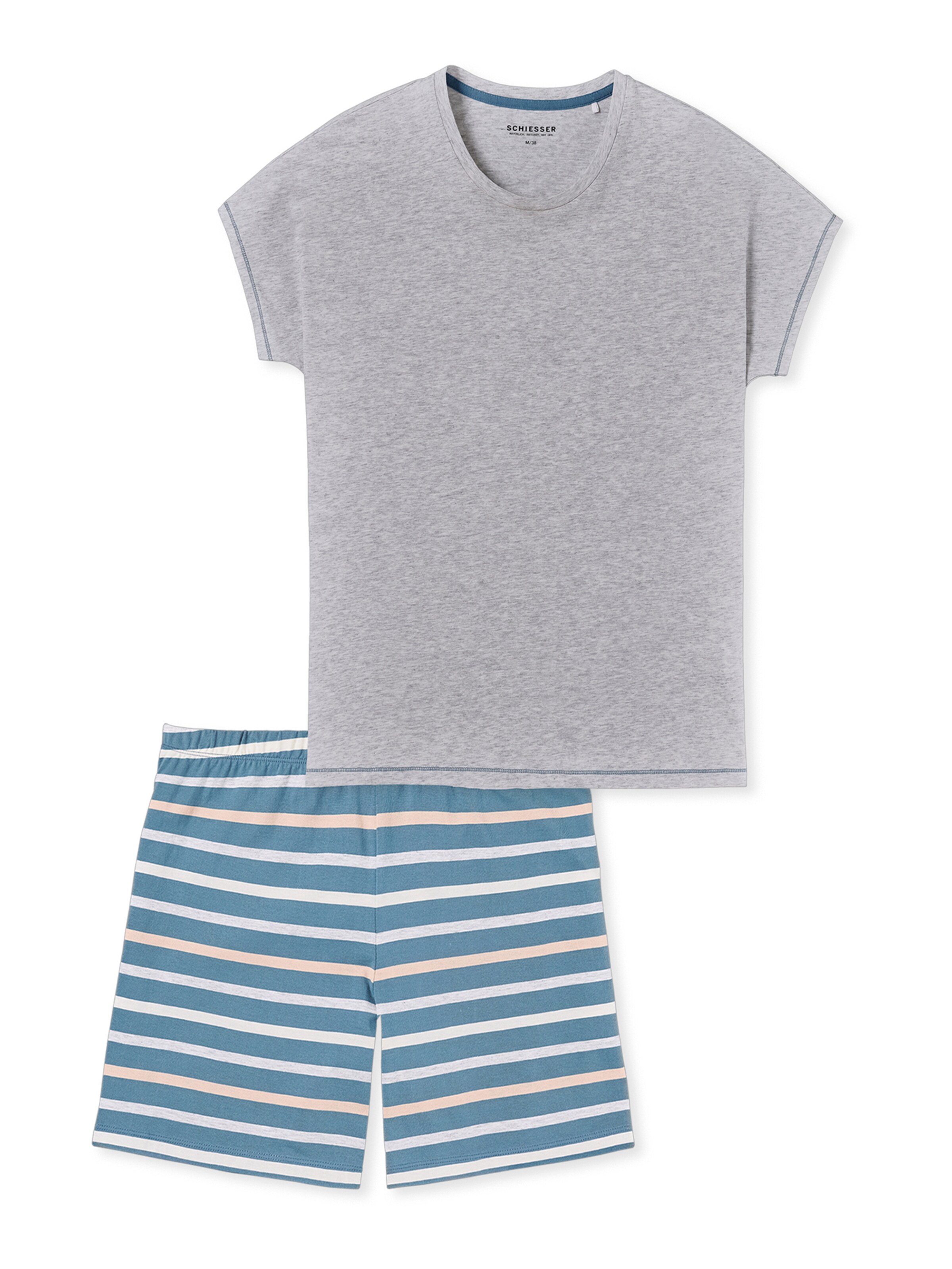 SCHIESSER Shorty 'Casual Essentials' in Blau: Vorderseite