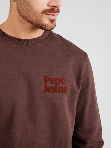 Pepe Jeans Суичър 'MURVEL' в кафяво