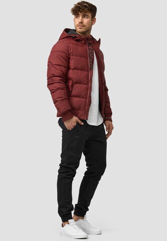 Veste d’hiver 'Adrian ZA' INDICODE JEANS en rouge