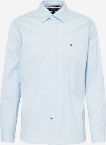 TOMMY HILFIGER - Regular Fit Camisa em azul: frente