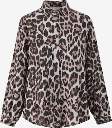 SASSYCLASSY Blus i brun: framsida