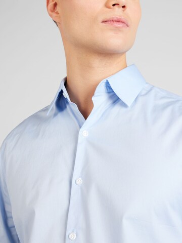 TOPMAN Slim fit Button Up Shirt in Blue